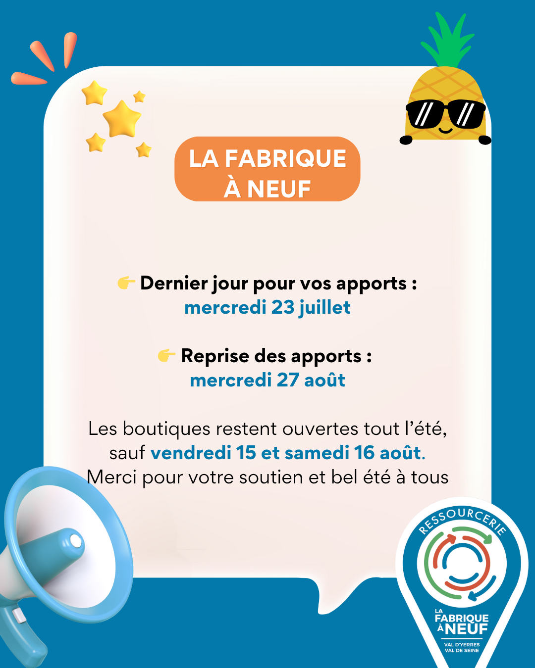 horaires été